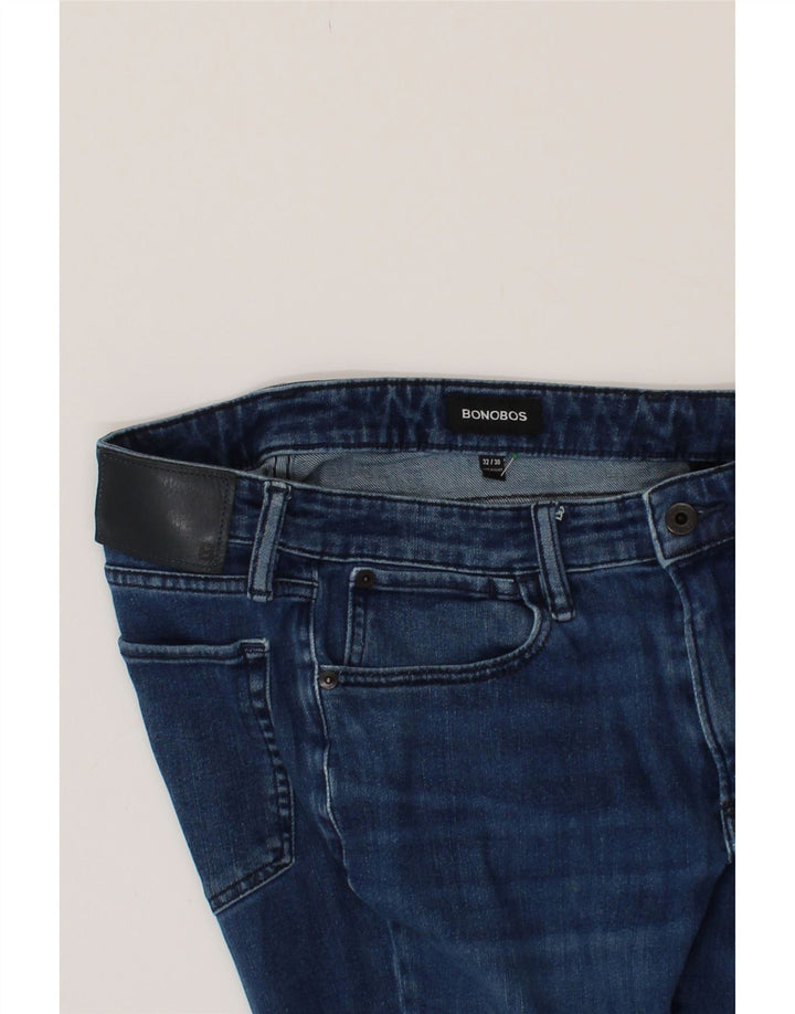 BONOBOS Mens Slim Jeans W32 L27 Blue Cotton Vintage BONOBOS and Second-Hand BONOBOS from Messina Hembry 
