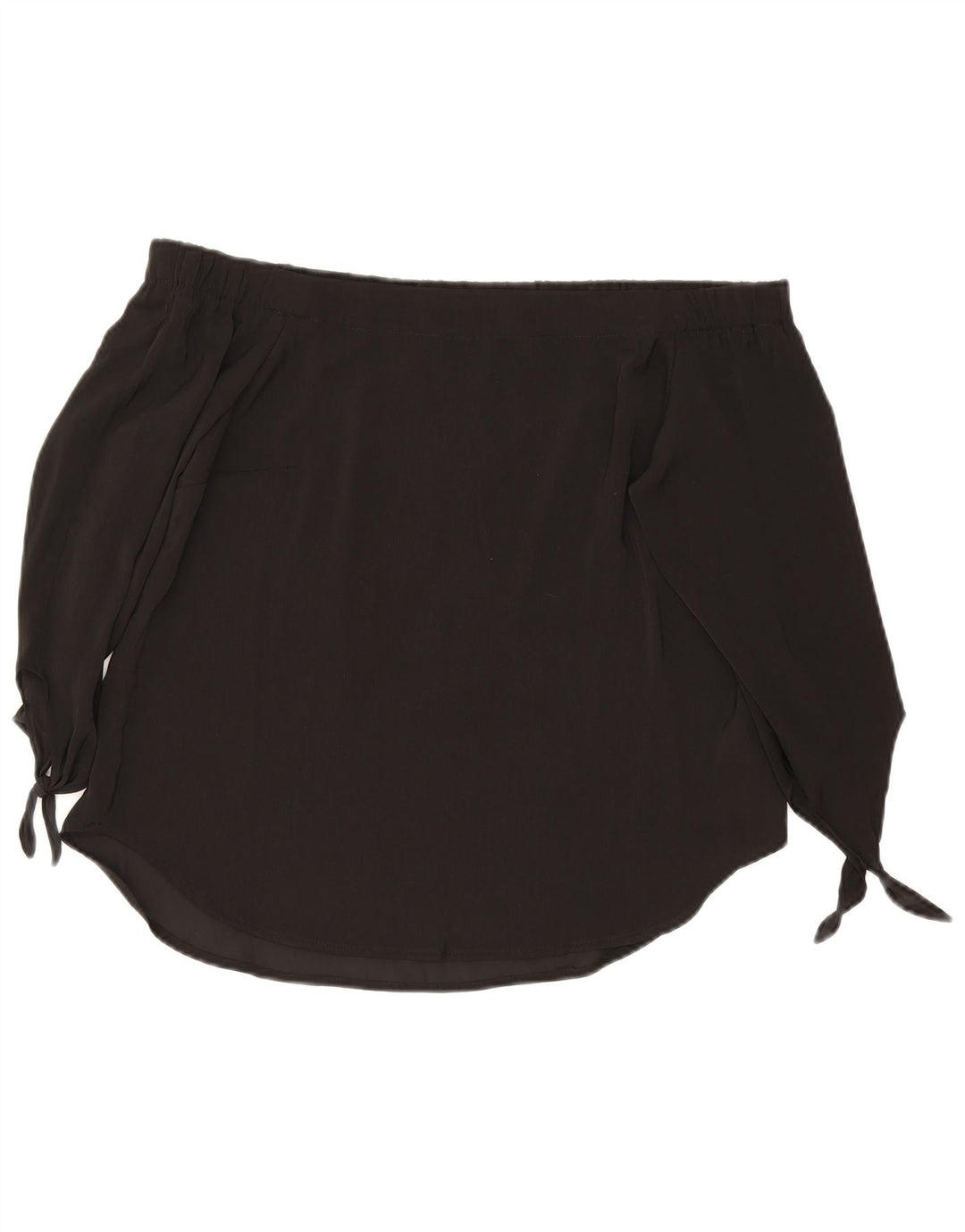 Oasis Haut à manches 3/4 pour femme, épaules dénudées, UK 12, noir moyen, polyester