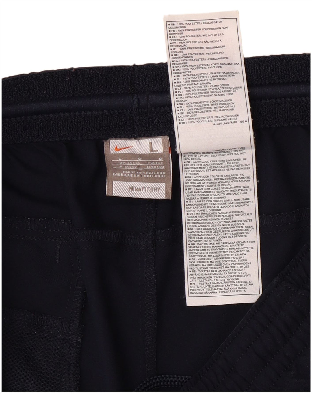 Short de sport Nike pour hommes, grand, bleu marine, polyester