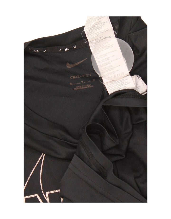 Nike Hommes Dri Fit Graphic T-Shirt Haut Noir Moyen Polyester