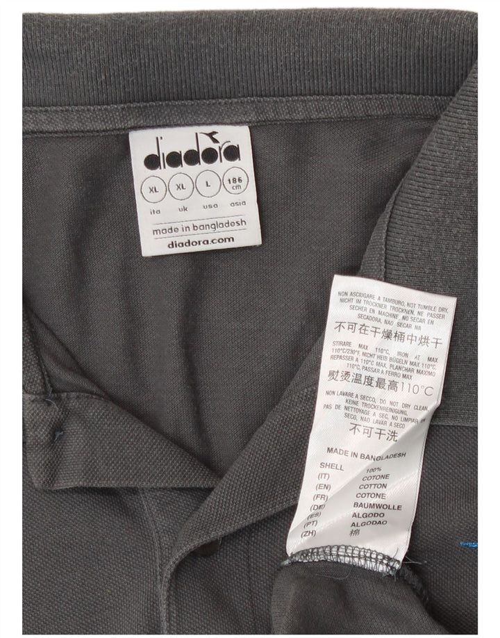 Diadora Polo Homme XL Gris Coton