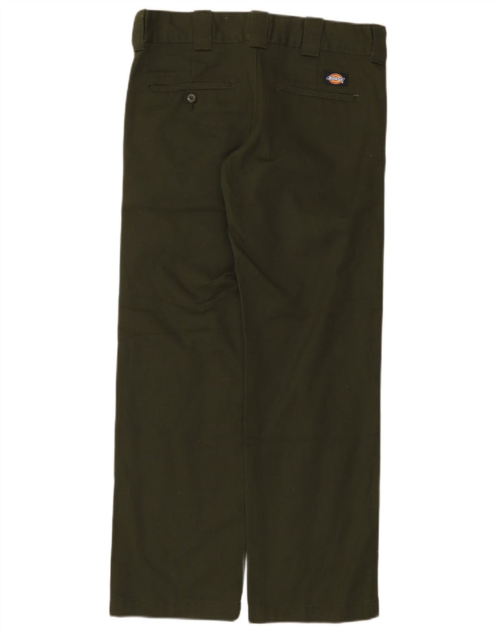 Dickies Pantalon Chino Droit Homme W30 L30 Vert Polyester