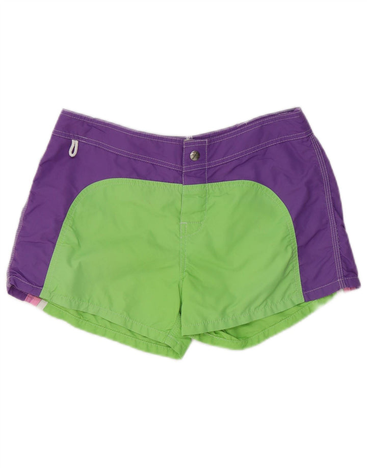 Sundek Short de bain pour femme UK 10 Petit Vert Colorblock Polyester