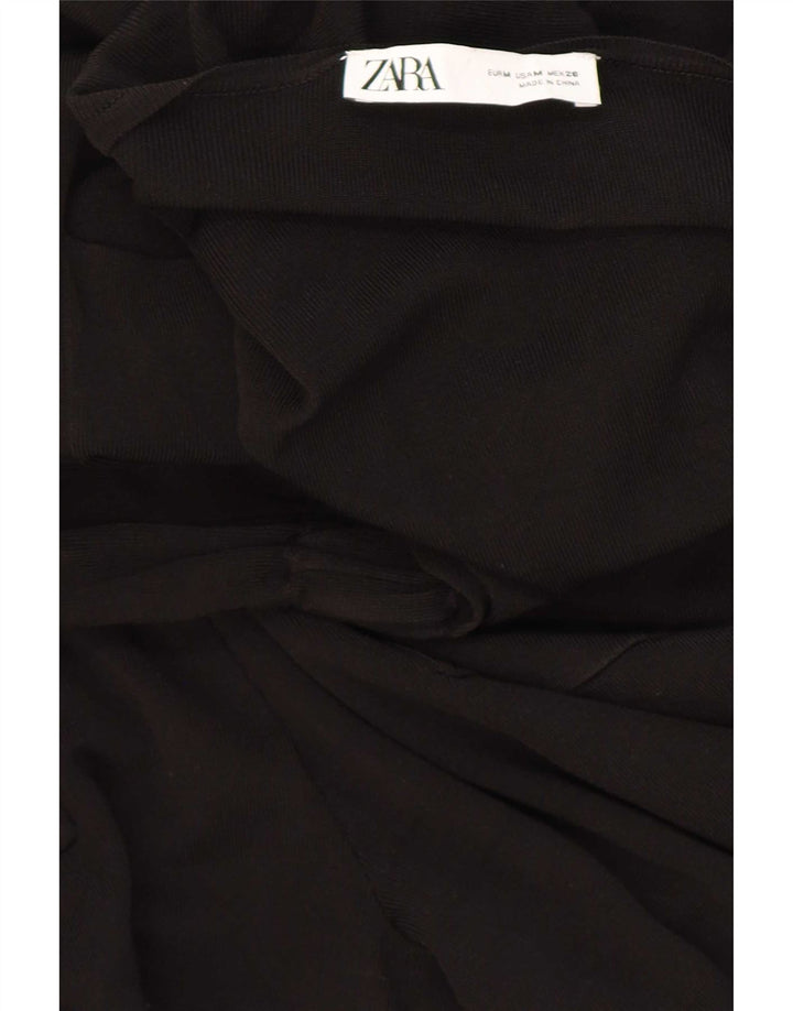 Zara Combinaison à manches 3/4 pour femme UK 14 Noir moyen