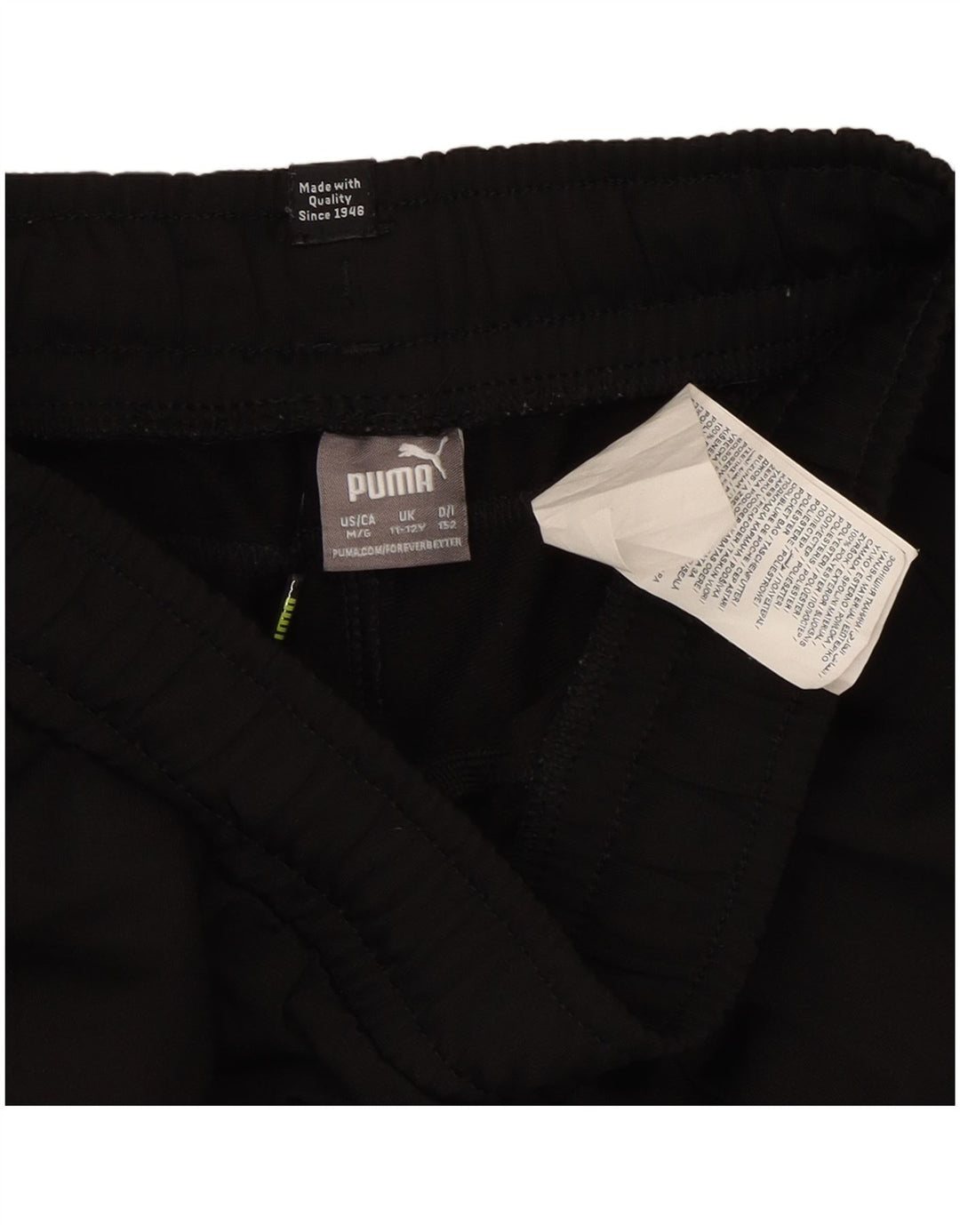 Puma Pantalon de Survêtement Garçon 11-12 ans Noir Polyester