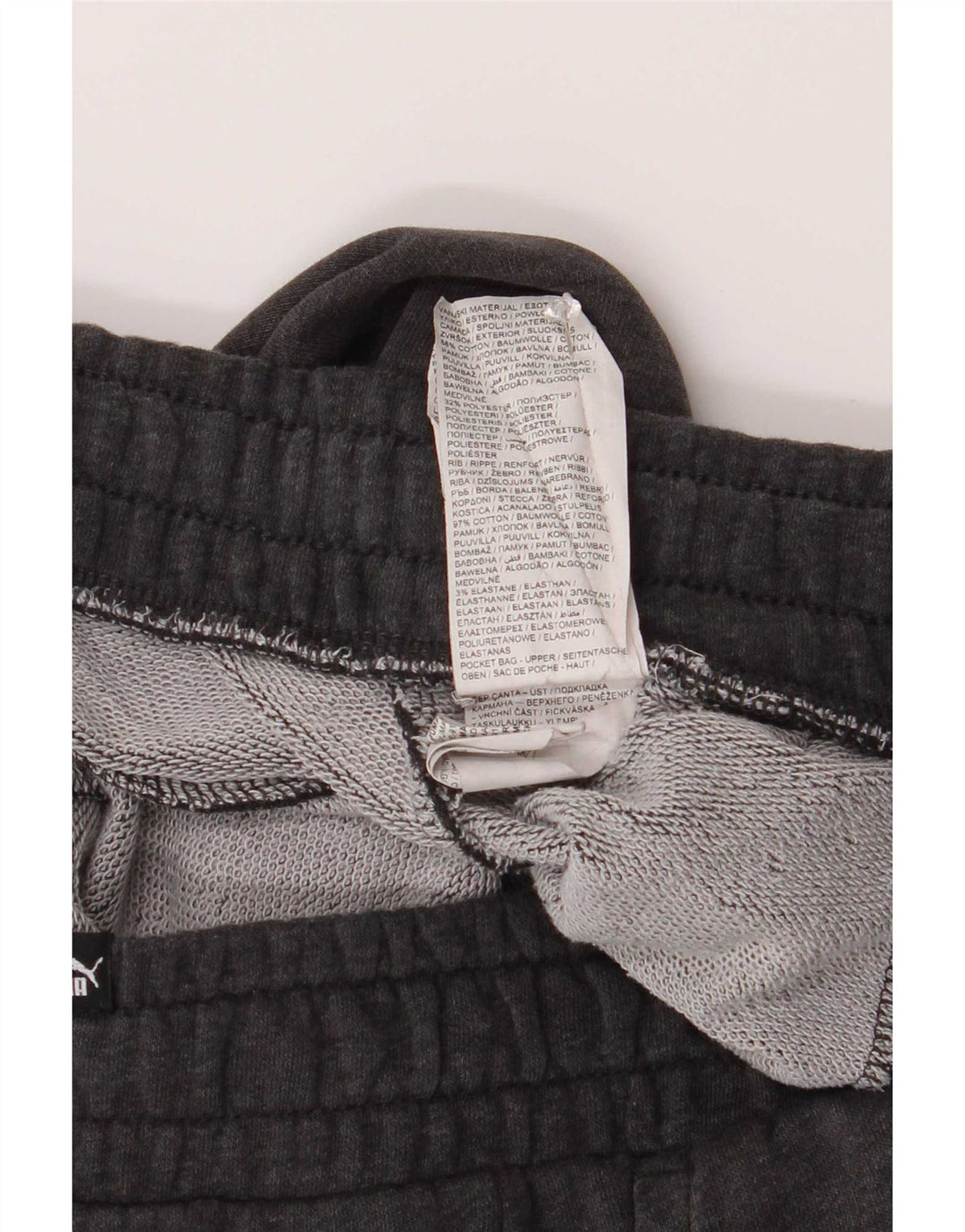 Puma Pantalon de Survêtement Joggers Homme Gris Moyen Coton