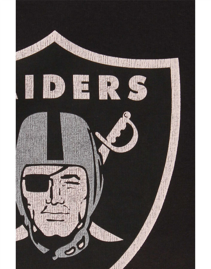 NFL Mens Raiders Graphic Sweatshirt Jumper Petit Noir Coton