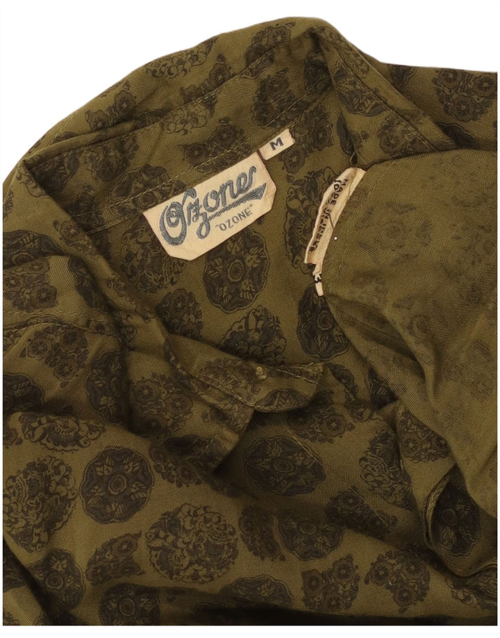 Chemise Homme Ozone Vert Moyen Géométrique Viscose