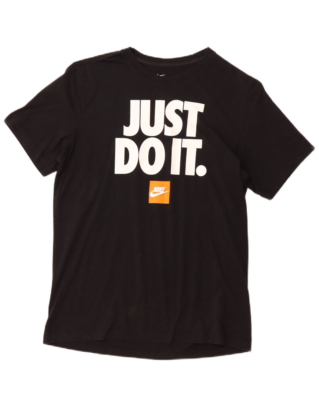 NIKE T-shirt graphique pour hommes, grand, en coton noir