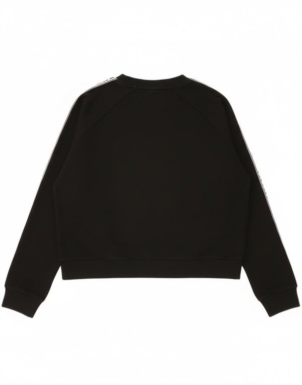 Vans Sweat-shirt surdimensionné graphique pour femme UK 10 Petit coton noir