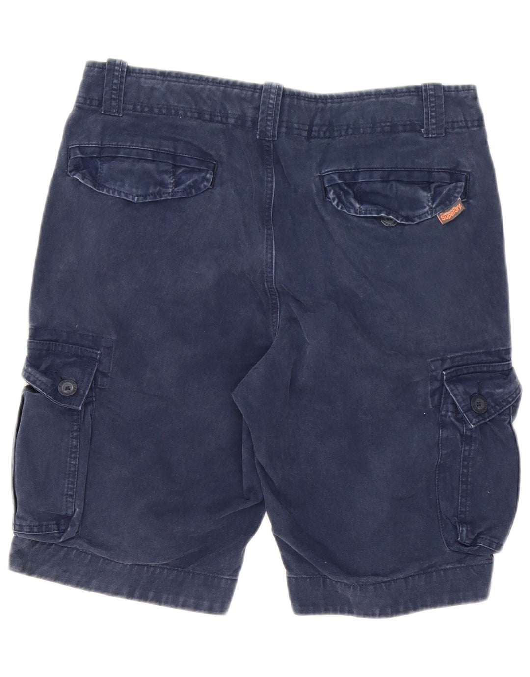 Superdry Short Cargo Homme Large W34 Bleu Marine Coton