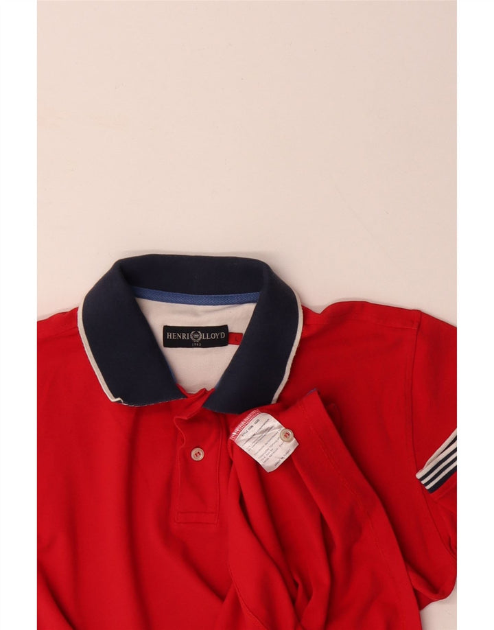 HENRI LLOYD Polo Homme Grand Rouge Coton