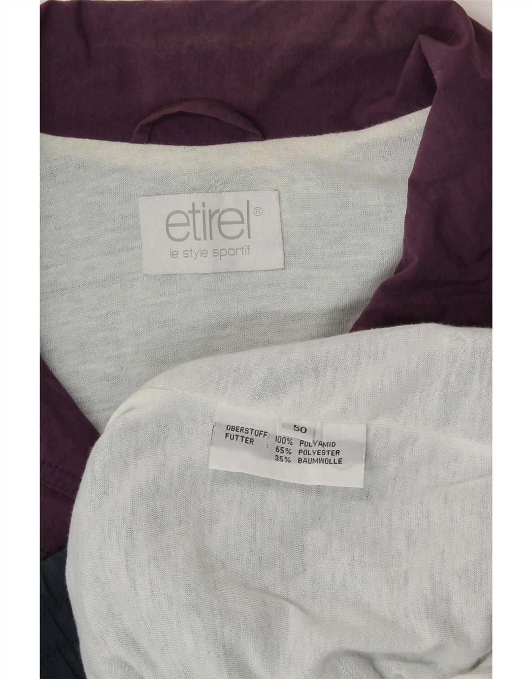 ETIREL Veste de survêtement coupe ample pour homme IT 50 Bleu moyen Colourblock