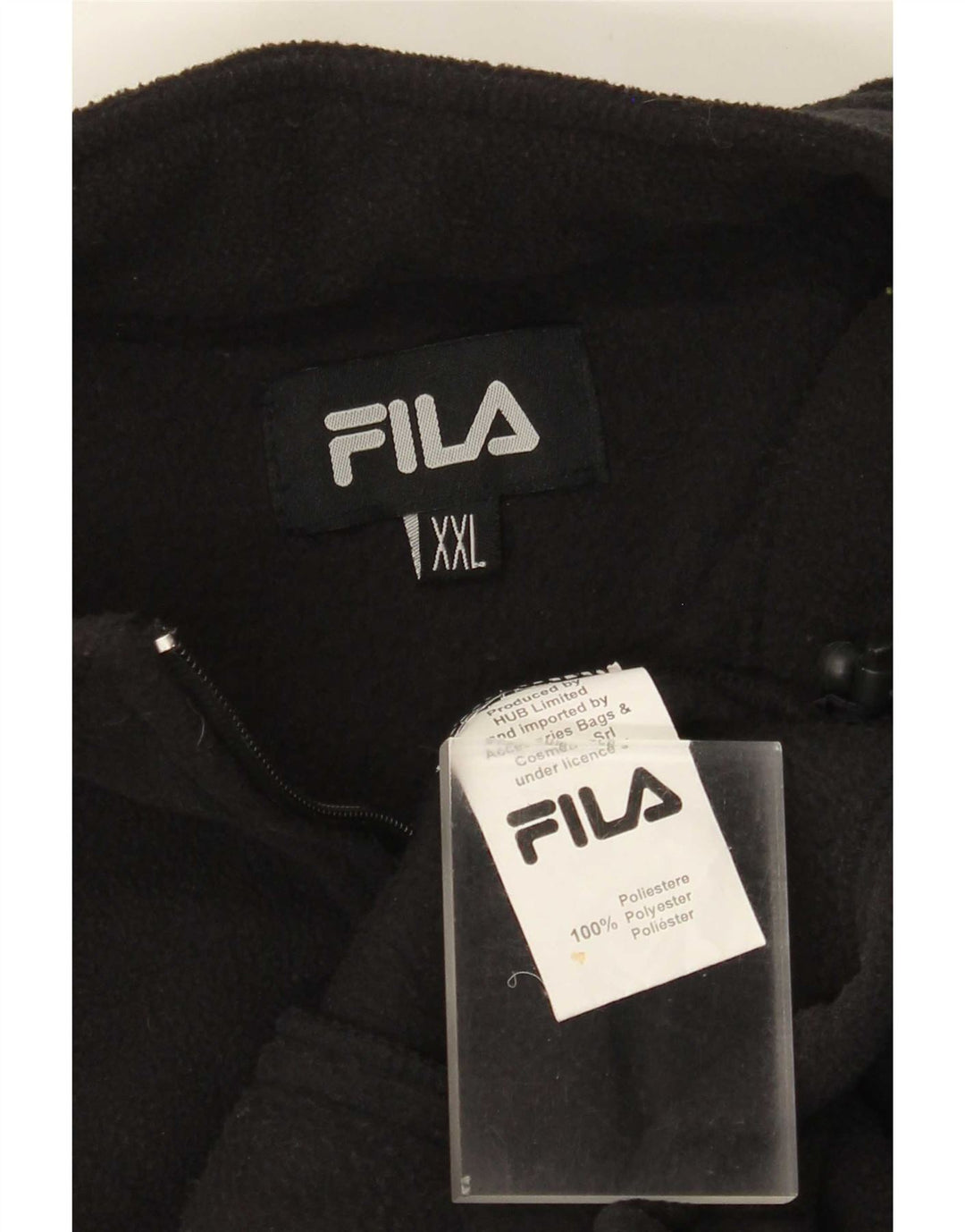 Fila Veste polaire doublure homme UK 44 2XL Noir Polyester