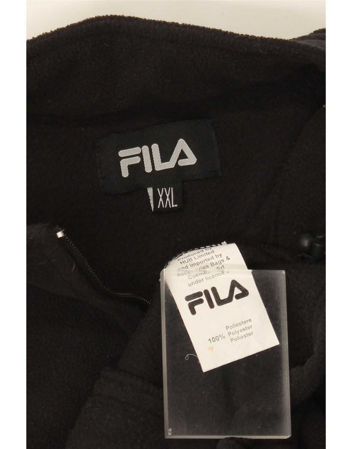 Fila Veste polaire doublure homme UK 44 2XL Noir Polyester