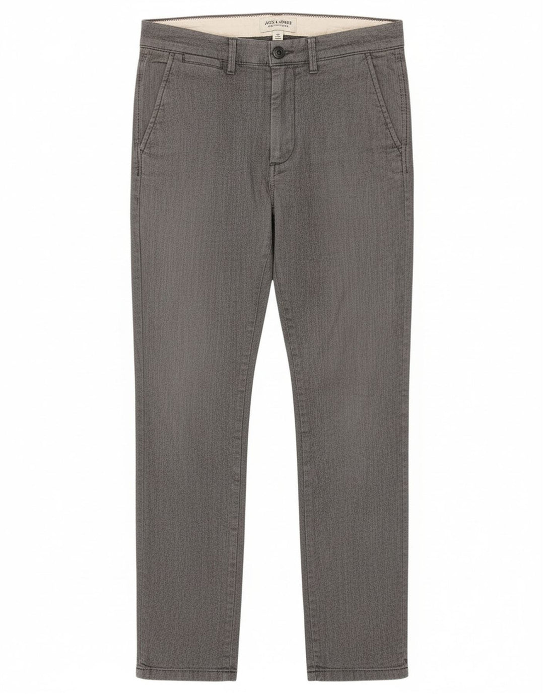 Jack & Jones Pantalon Chino Slim Marco Homme W30 L27 Gris Chevrons