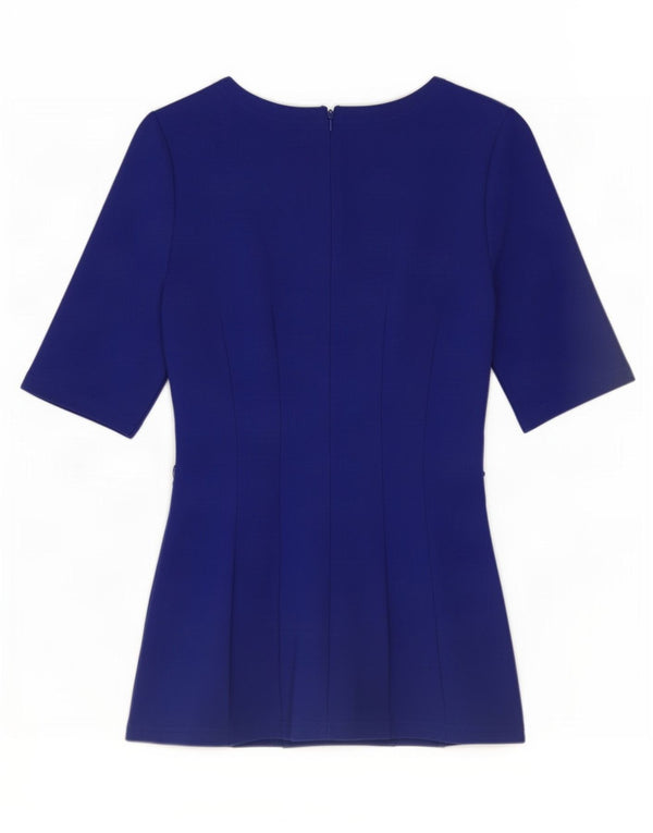 Coast Chemisier pour femme UK 10 Petit Bleu