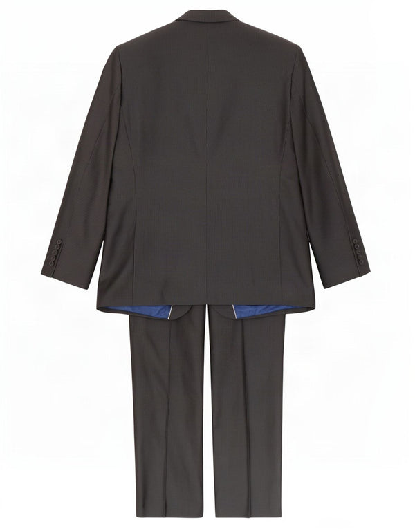 Angelo Litrico Costume 2 pièces pour homme UK 40 Large W36 L30 Noir à fines rayures