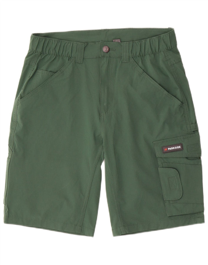 Parkside Short Cargo Homme Petit W29 Vert Élasthanne