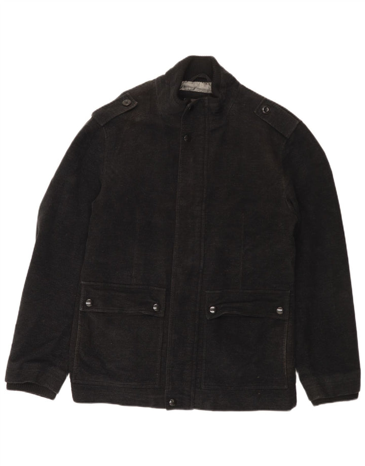 Marks & Spencer Veste militaire pour homme UK 36 Petit coton noir