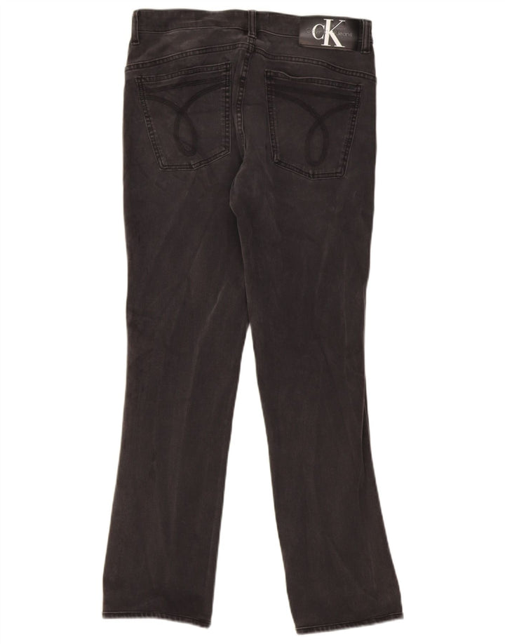 CALVIN KLEIN Mens Straight Jeans W32 L28  Black Cotton