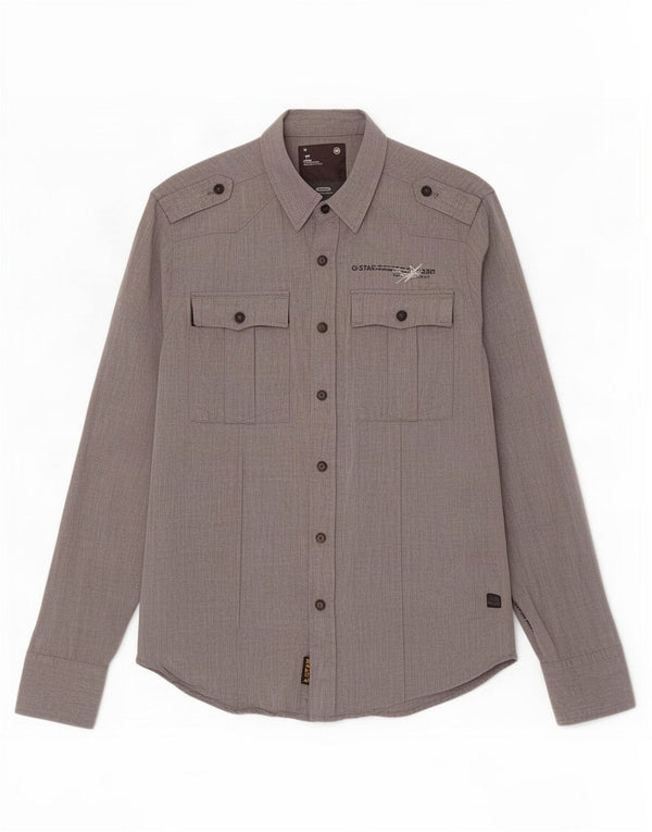 G-Star Chemise Militaire Homme Gris Moyen Coton