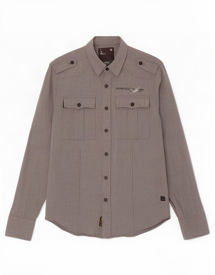 G-Star Chemise Militaire Homme Gris Moyen Coton