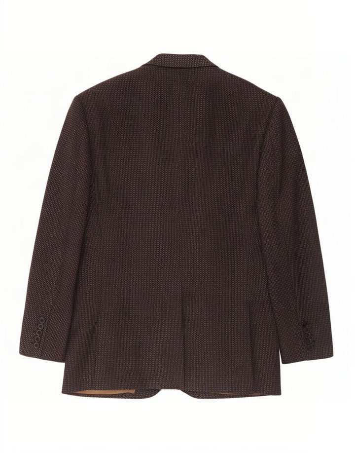 Anralfo Orsini Veste blazer à 2 boutons pour homme UK 40 Large Marron Moucheté