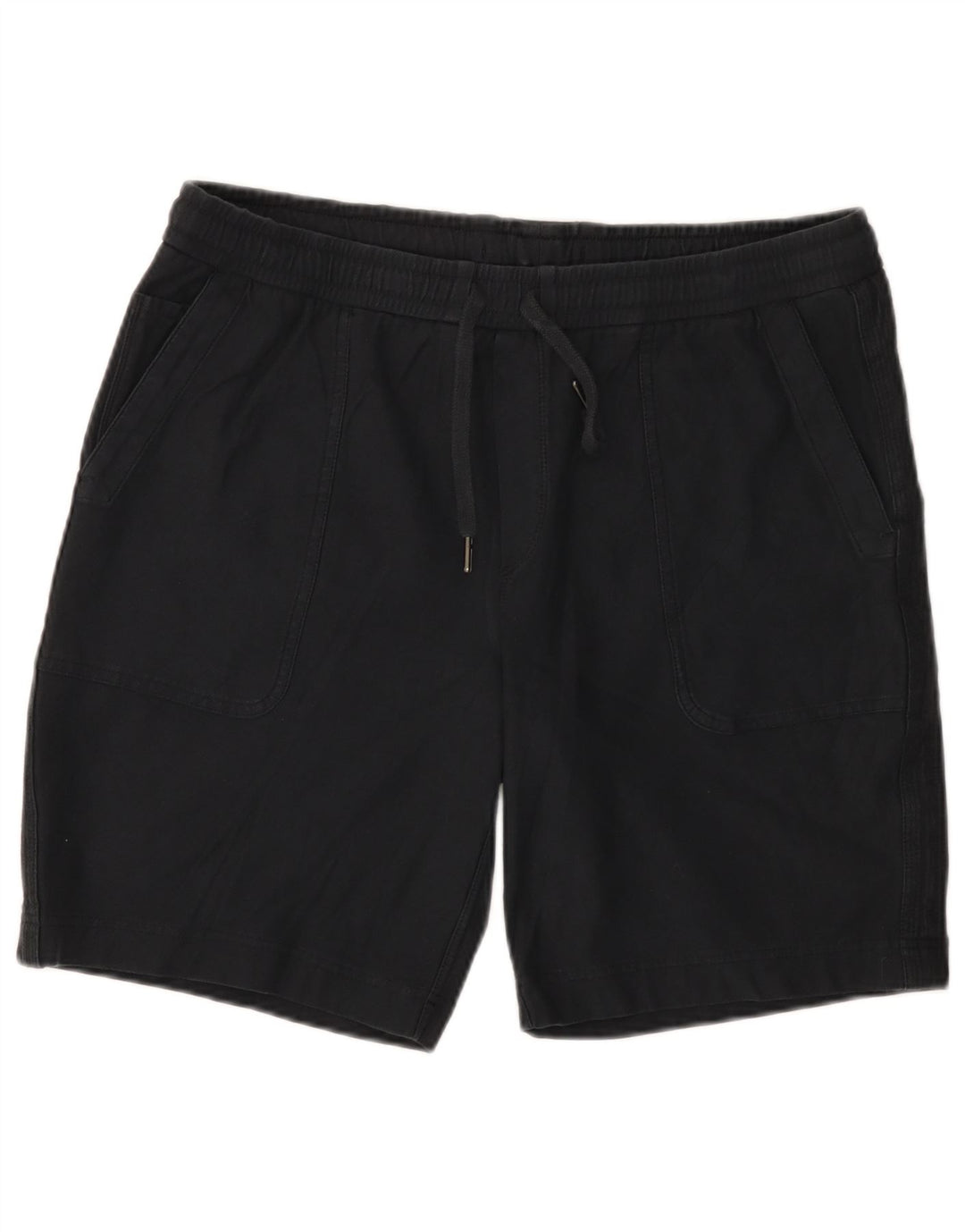 Athleta Short Chino Homme Large W34 Bleu Marine Coton