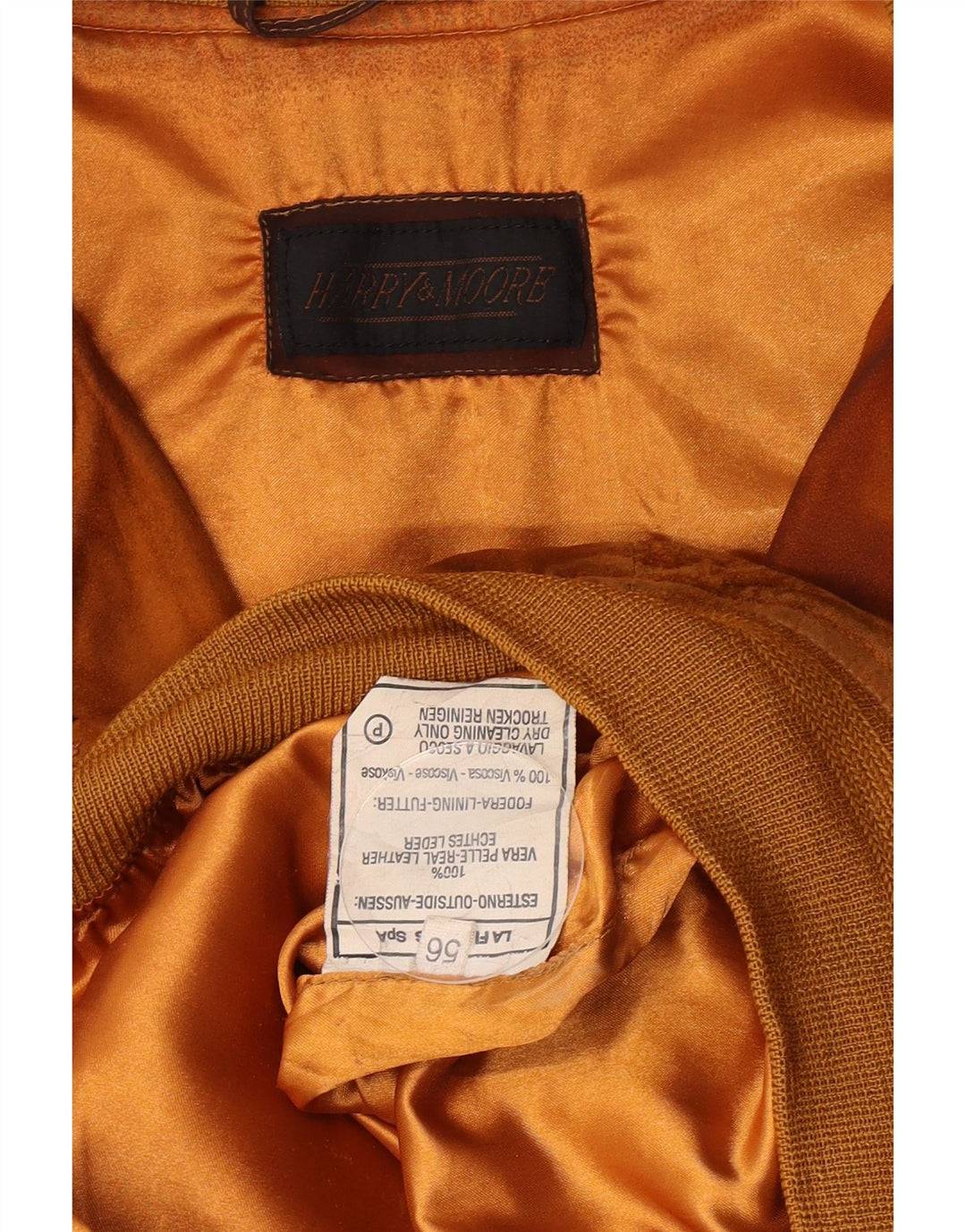 Harry&Moore Blouson Bomber En Daim Pour Homme EU 56 3XL Cuir Beige