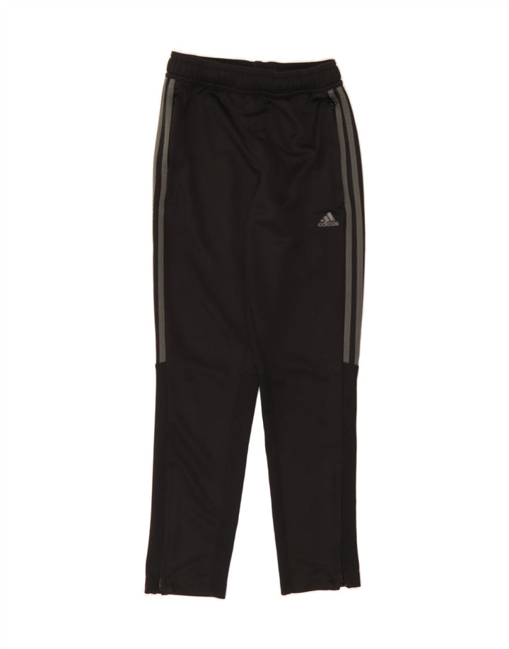 ADIDAS Boys Tracksuit Trousers 11-12 Years Black Polyester Vintage Adidas and Second-Hand Adidas from Messina Hembry 