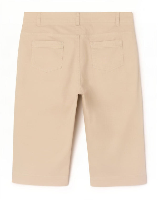 Marks & Spencer Pantalon Capri Femme UK 20 2XL W40 L20 Lin Blanc