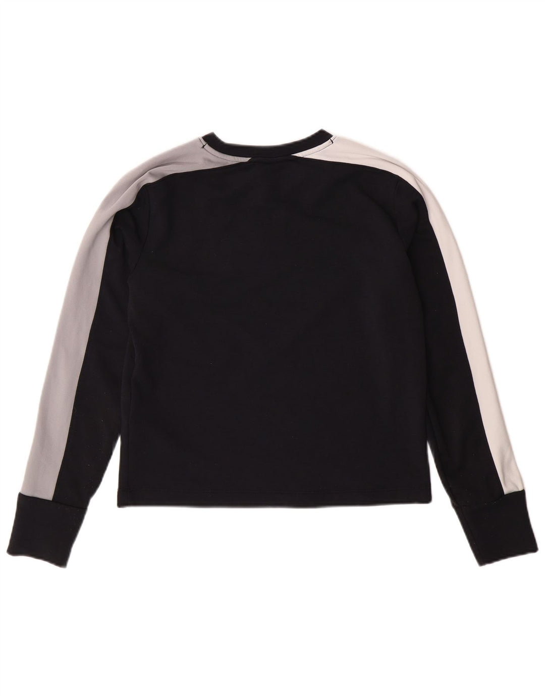 UNDER ARMOUR Haut ample à manches longues pour femme UK 6 XS Noir Colourblock