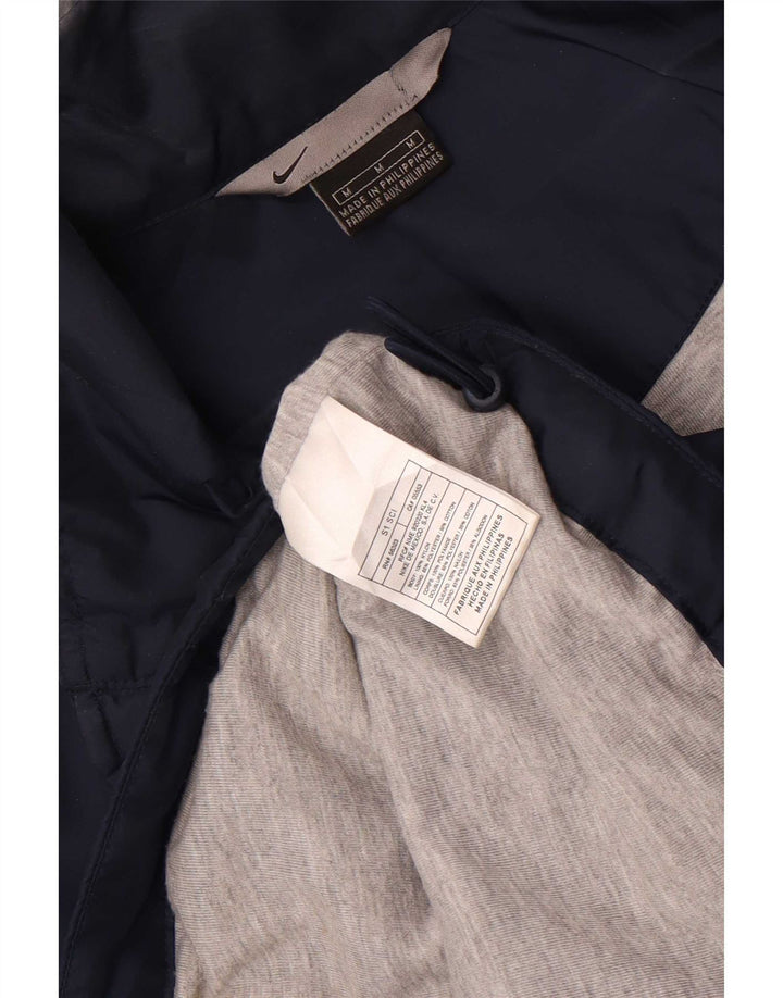 Nike Veste de pluie pour homme UK 38 Medium Bleu marine Nylon