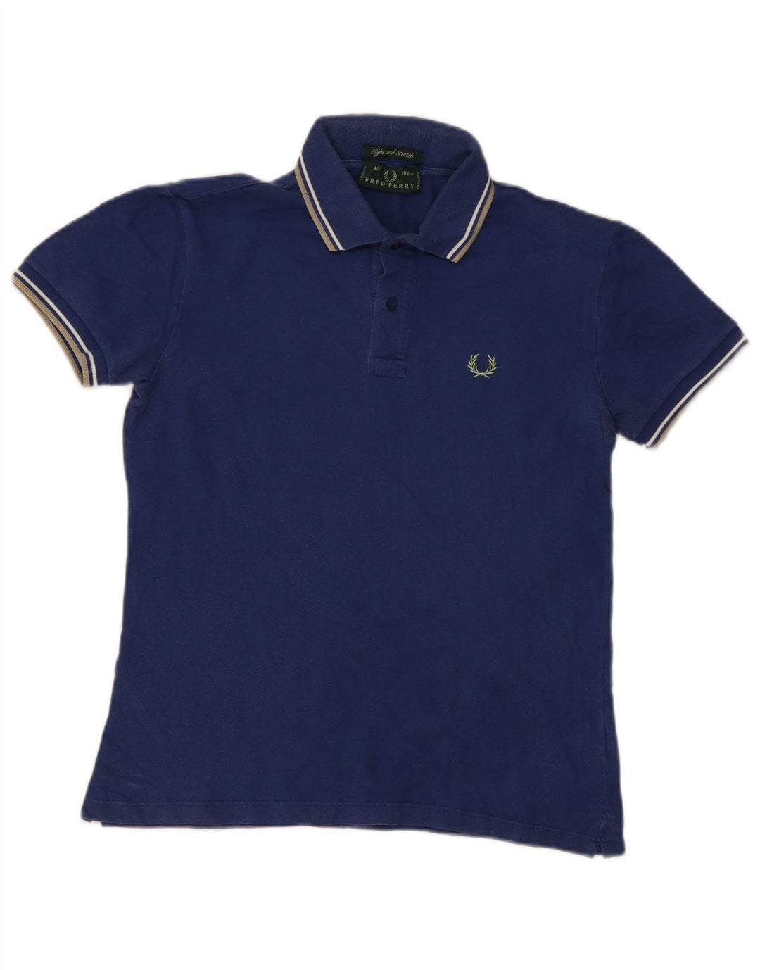 Fred Perry Polo Homme Petit Bleu Marine Rayé Coton