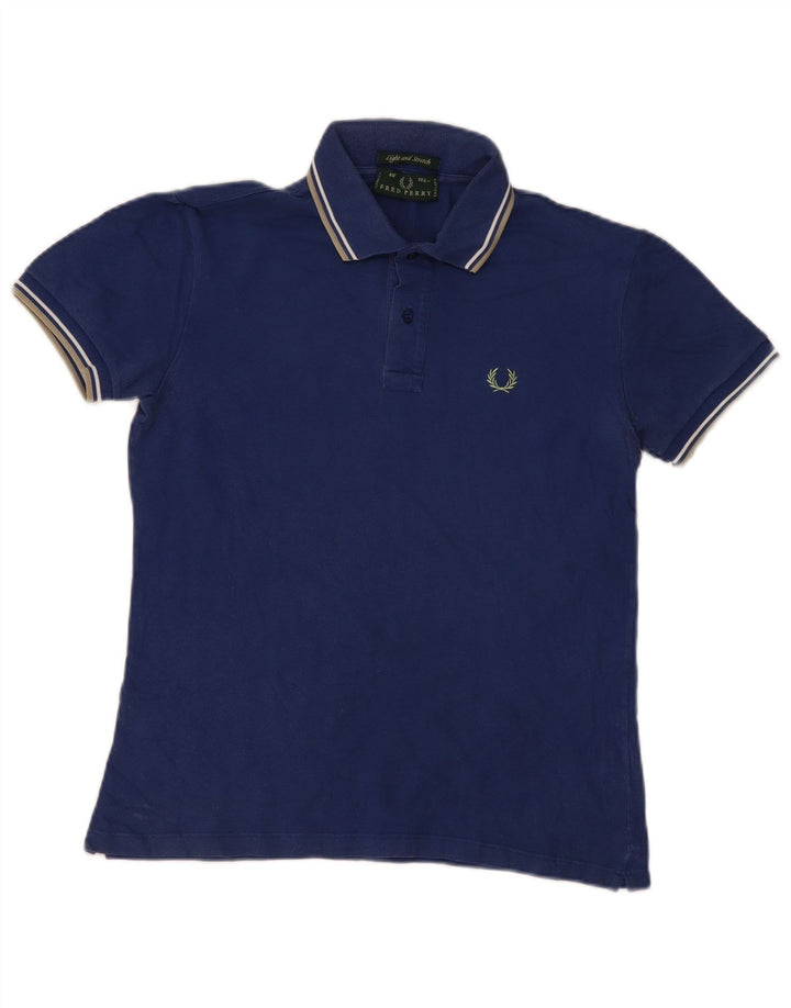 Fred Perry Polo Homme Petit Bleu Marine Rayé Coton