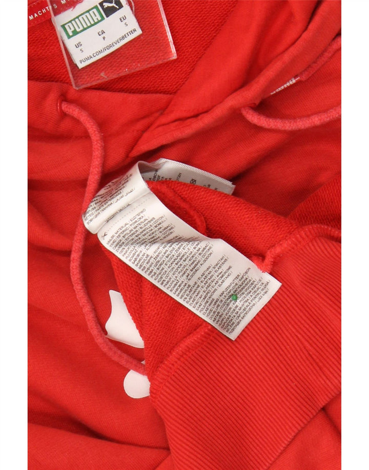 Puma Pull à capuche graphique homme petit rouge coton