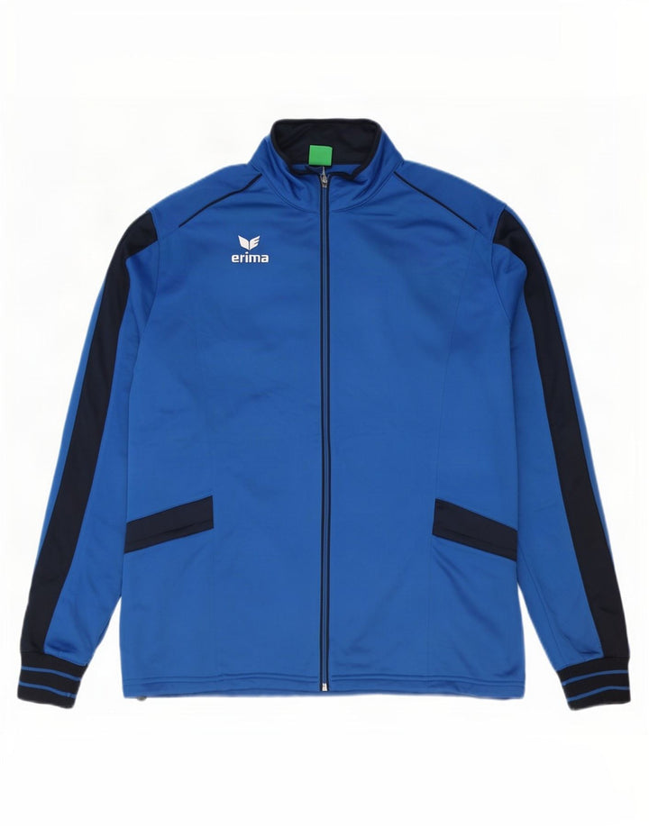 Erima Veste de survêtement pour homme UK 46/48 2XL Bleu Colourblock