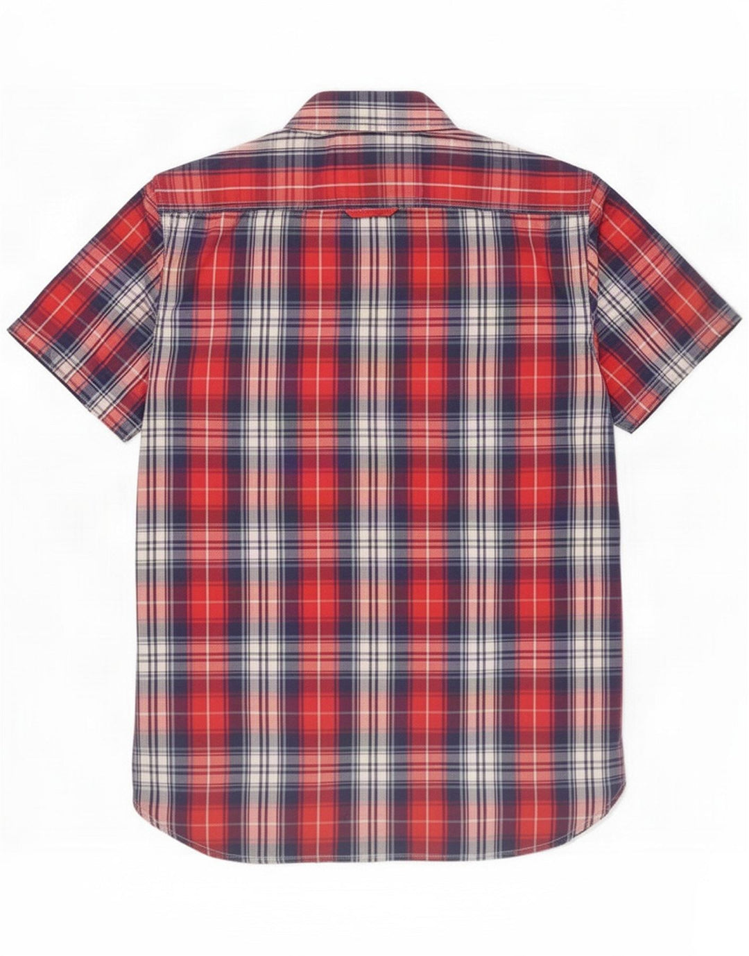 Superdry Chemise à manches courtes pour hommes, grands carreaux rouges