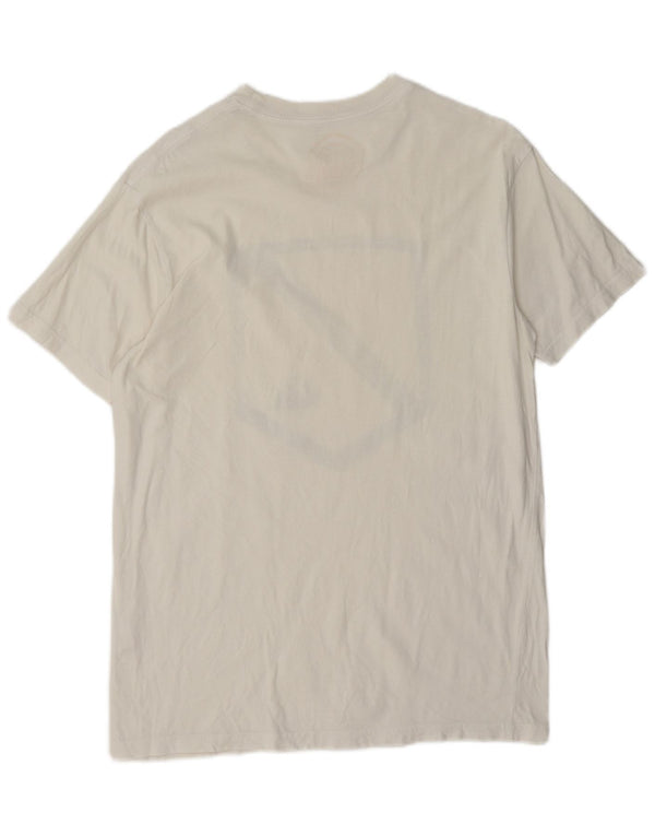 Quiksilver T-Shirt Graphique Homme Grand Blanc Coton