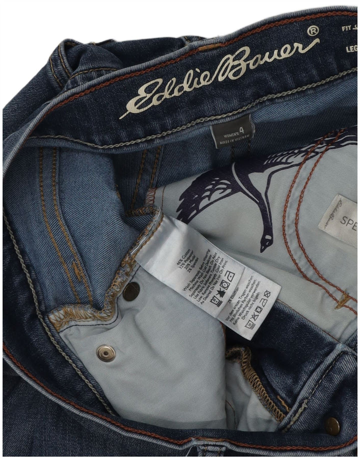 EDDIE BAUER Jean slim légèrement courbé pour femme US 4 Small W28 L30 Bleu