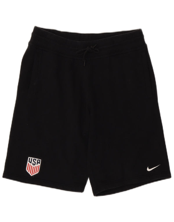 Nike Short de sport pour homme en coton noir moyen