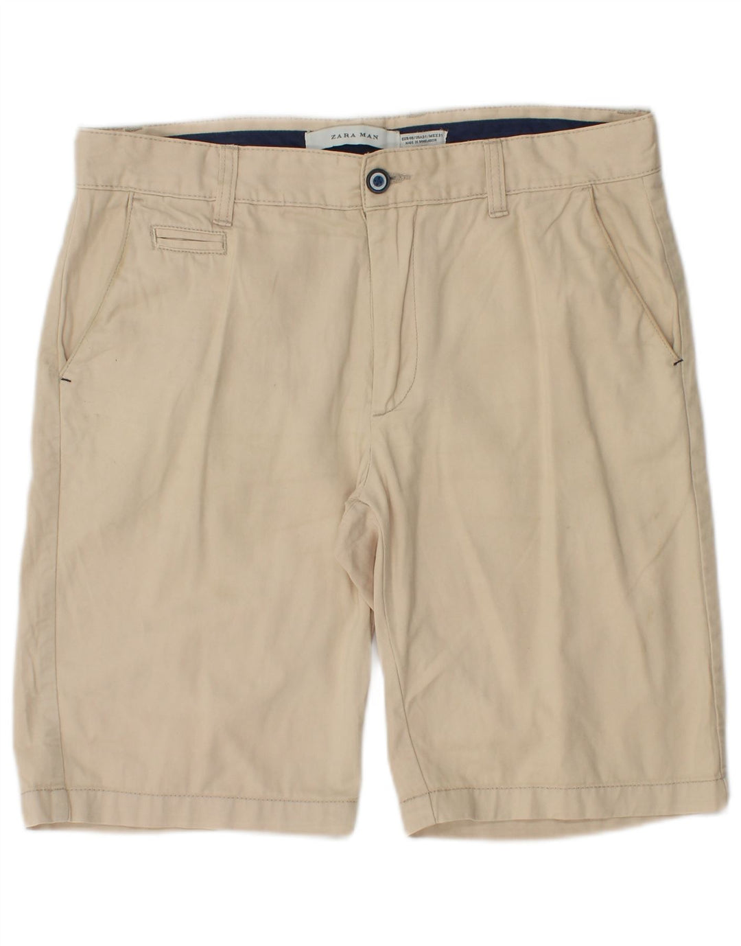 Zara Short Chino Homme EU 40 Moyen W31 Beige