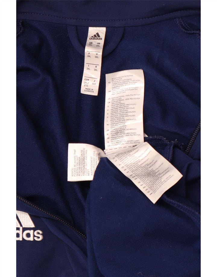ADIDAS Veste de survêtement pour homme 2XL Bleu marine Polyester