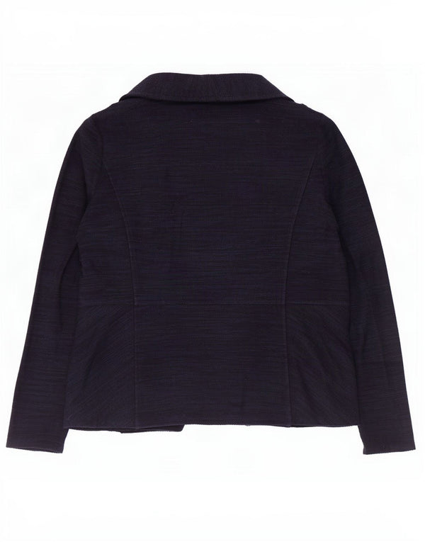 Marks & Spencer Veste blazer ouverte pour femme UK 14 Large Bleu marine Coton