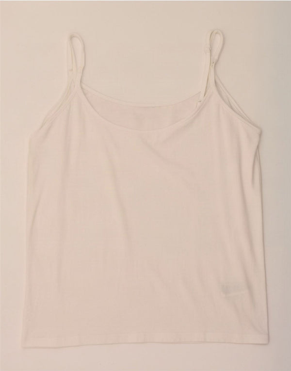 Fat Face Débardeur pour femme UK 14 Grand coton blanc