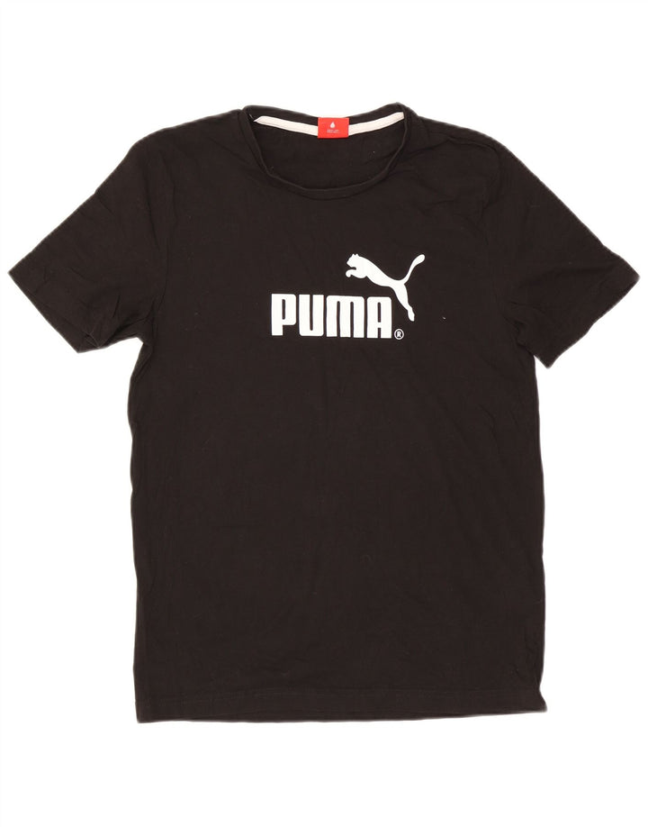 Puma T-shirt graphique pour homme, petit, noir, coton