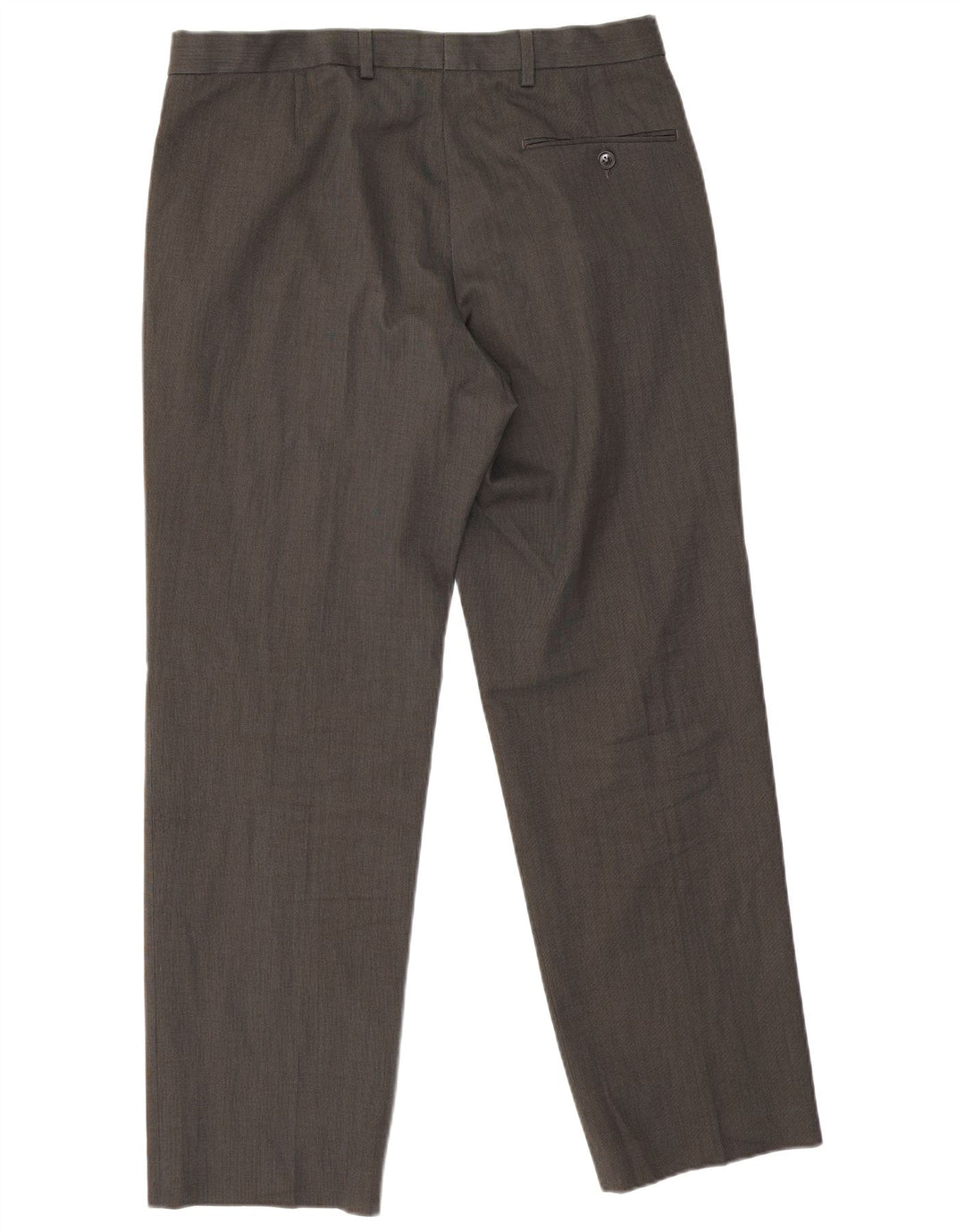 Marks & Spencer Pantalon de costume droit pour homme W34 L29 Gris Polyester