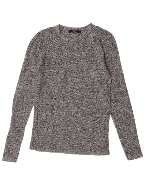 Jack & Jones Haut à Manches Longues Homme Gris Moyen Moucheté Coton