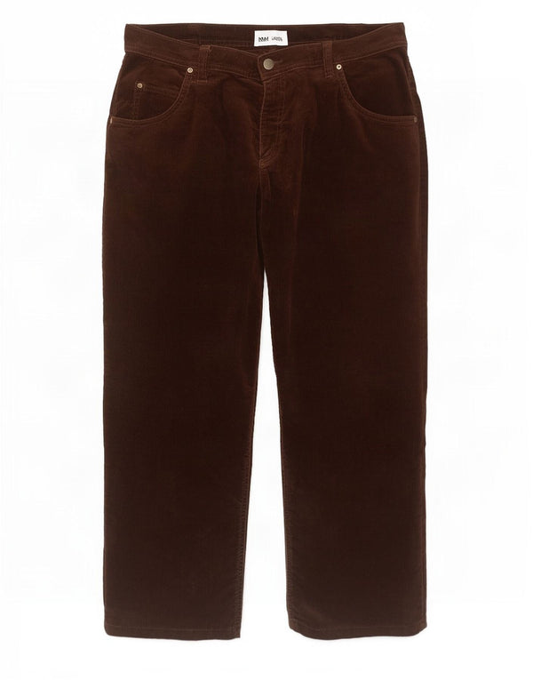 Lee Pantalon droit Brooklyn en velours côtelé pour homme W42 L29 Marron Coton